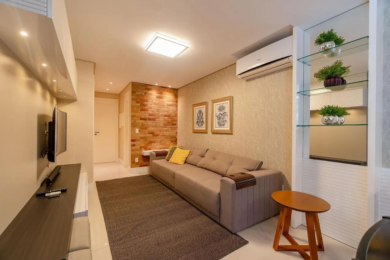 דירה בומבינאס Varandas Do Atlantico - Aconchegante Apartamento Em Condo Pe Na Areia