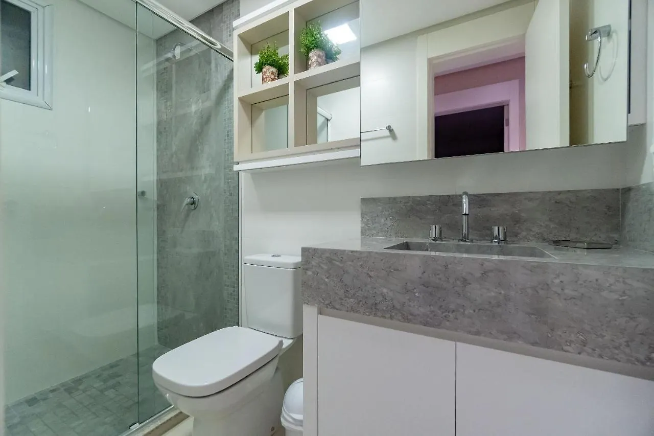 בומבינאס Varandas Do Atlantico - Aconchegante Apartamento Em Condo Pe Na Areia דירה